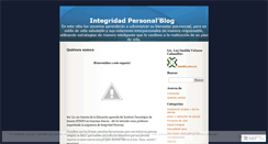 Desktop Screenshot of integridadpersonalitson.wordpress.com