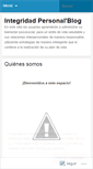 Mobile Screenshot of integridadpersonalitson.wordpress.com