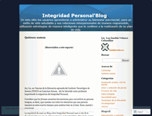 Tablet Screenshot of integridadpersonalitson.wordpress.com