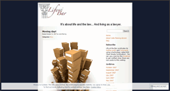 Desktop Screenshot of lifeatthebar.wordpress.com