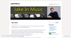 Desktop Screenshot of jakeinmusic.wordpress.com