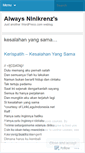 Mobile Screenshot of ninikrenz.wordpress.com
