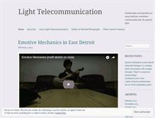 Tablet Screenshot of lighttelecommunication.wordpress.com