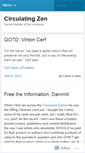 Mobile Screenshot of circulatingzen.wordpress.com