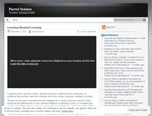 Tablet Screenshot of parrotscience.wordpress.com