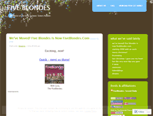 Tablet Screenshot of fiveblondes.wordpress.com