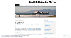 Desktop Screenshot of karthikrajanformayor.wordpress.com