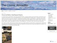 Tablet Screenshot of cosmicarmadillo.wordpress.com