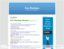 Tablet Screenshot of ecorecipes.wordpress.com