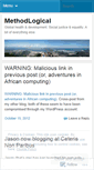 Mobile Screenshot of methodlogical.wordpress.com