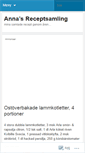 Mobile Screenshot of annasrecept.wordpress.com