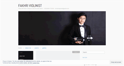 Desktop Screenshot of fakhriviolin.wordpress.com
