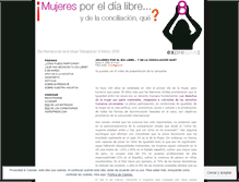 Tablet Screenshot of mujeresporeldialibre.wordpress.com