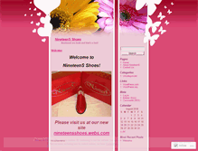 Tablet Screenshot of nineteensshoes.wordpress.com