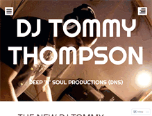 Tablet Screenshot of djtommythompson.wordpress.com