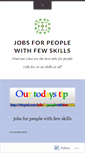 Mobile Screenshot of jobsforpeoplewithfewskills.wordpress.com