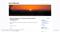 Desktop Screenshot of marsdendarren.wordpress.com