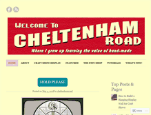 Tablet Screenshot of cheltenhamroad.wordpress.com