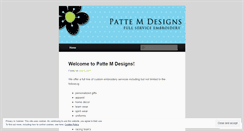 Desktop Screenshot of pattemdesigns.wordpress.com