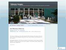 Tablet Screenshot of debrecenguide.wordpress.com