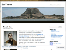 Tablet Screenshot of ecotheme.wordpress.com