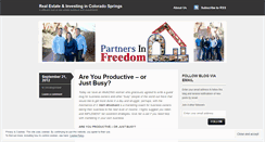 Desktop Screenshot of partnersinfreedom.wordpress.com