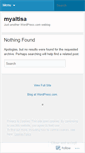 Mobile Screenshot of myaltisa.wordpress.com