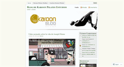 Desktop Screenshot of karoonpilates.wordpress.com