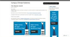 Desktop Screenshot of campusclimate.wordpress.com