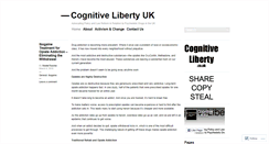 Desktop Screenshot of cognitivelibertyuk.wordpress.com