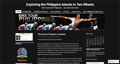Desktop Screenshot of biketourphilippines.wordpress.com