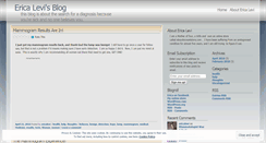 Desktop Screenshot of ericalevi.wordpress.com