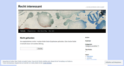 Desktop Screenshot of gutesrecht.wordpress.com