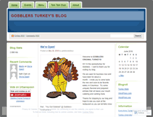Tablet Screenshot of gobblersturkeys.wordpress.com
