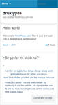 Mobile Screenshot of drukiyyes.wordpress.com