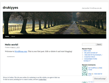 Tablet Screenshot of drukiyyes.wordpress.com