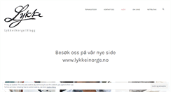 Desktop Screenshot of lykkeinorge.wordpress.com