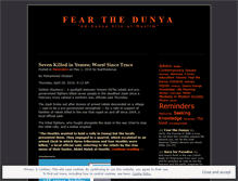 Tablet Screenshot of fearthedunya.wordpress.com