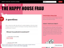 Tablet Screenshot of happyhousefrau.wordpress.com