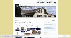 Desktop Screenshot of kopkeremodeling.wordpress.com