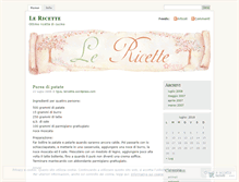 Tablet Screenshot of lericette.wordpress.com