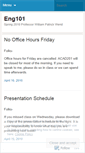 Mobile Screenshot of eng101mwf.wordpress.com