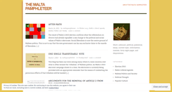 Desktop Screenshot of maltapamphleteer.wordpress.com