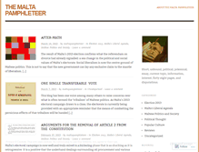 Tablet Screenshot of maltapamphleteer.wordpress.com