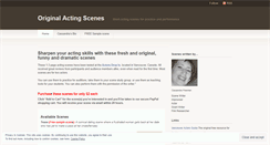 Desktop Screenshot of originalactingscenes.wordpress.com