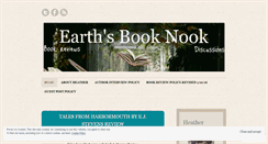 Desktop Screenshot of earthsbooknook.wordpress.com