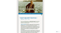 Desktop Screenshot of anderzharning.wordpress.com