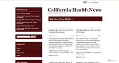 Desktop Screenshot of californiahealthnews.wordpress.com