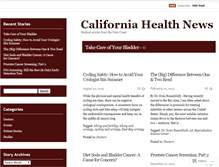 Tablet Screenshot of californiahealthnews.wordpress.com