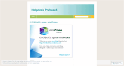 Desktop Screenshot of helpdeskporbase5.wordpress.com